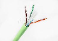 High Speed Transmission Cat6A Lan Cable Rohs Jacket PE Insulation 1000ft / 305m