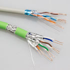 Ethernet cable SFTP 23AWG Cat6a Network Cable Al Foil Shielded Copper Braiding