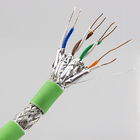 Ethernet cable SFTP 23AWG Cat6a Network Cable Al Foil Shielded Copper Braiding