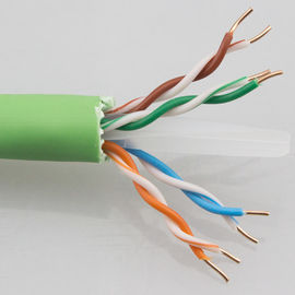 PE Insulation Bare Copper Al Foil 23AWG Cat6A Ftp Cable