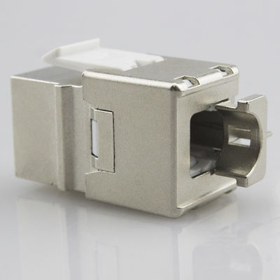 10G 90 Degree Wire Cable Assembly 8 Pin RJ45 Cat6 FTP Keystone Modular Jack Compliant With Iso 11801